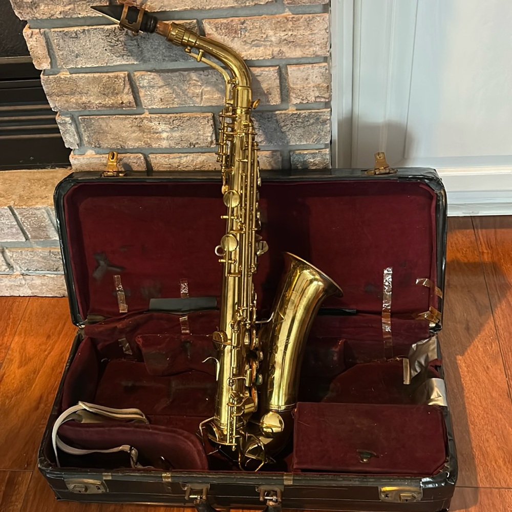 Naked Lady Professional Alto Saxophone 1947 6M.  Purchased in 1957.